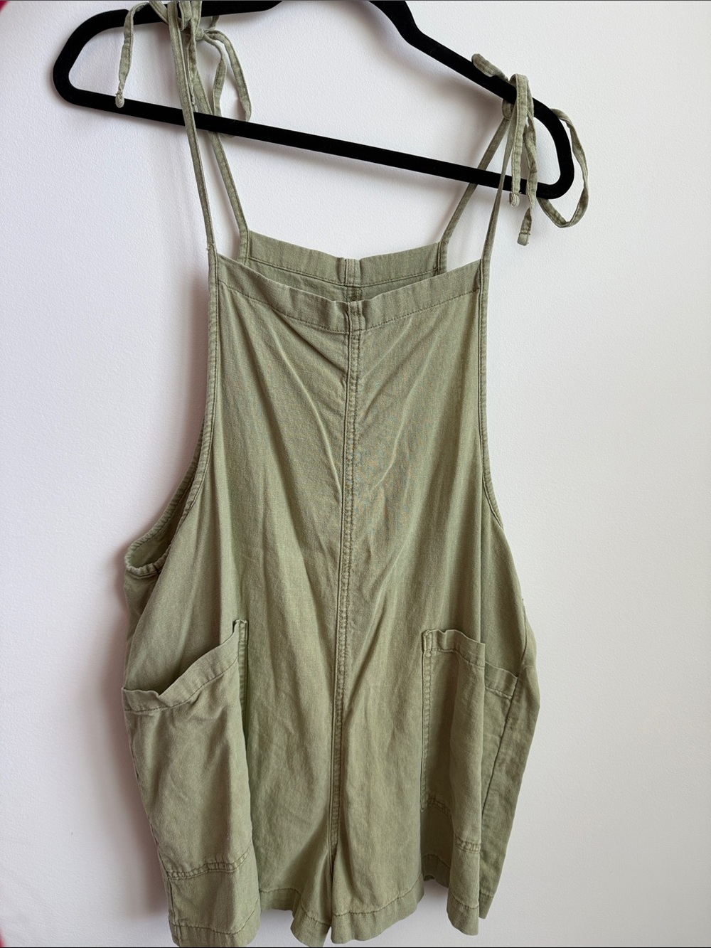 Arizona Jean Company Olive Green Tie-Strap Romper